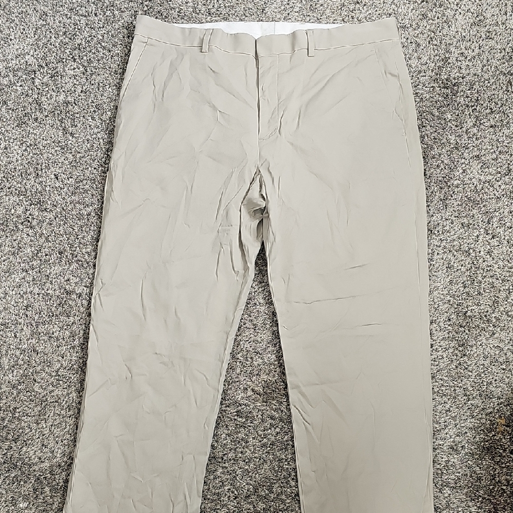 Express Tan Chinos Straight Leg Cotton Blend